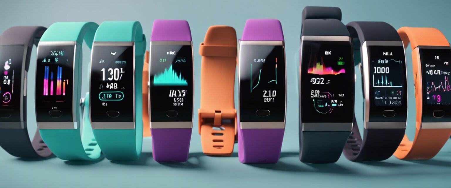 Fitness trackers display