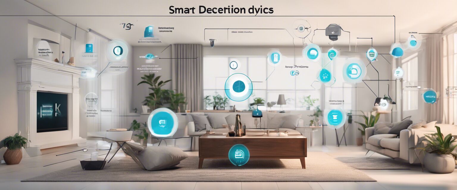 Smart home ecosystem infographic