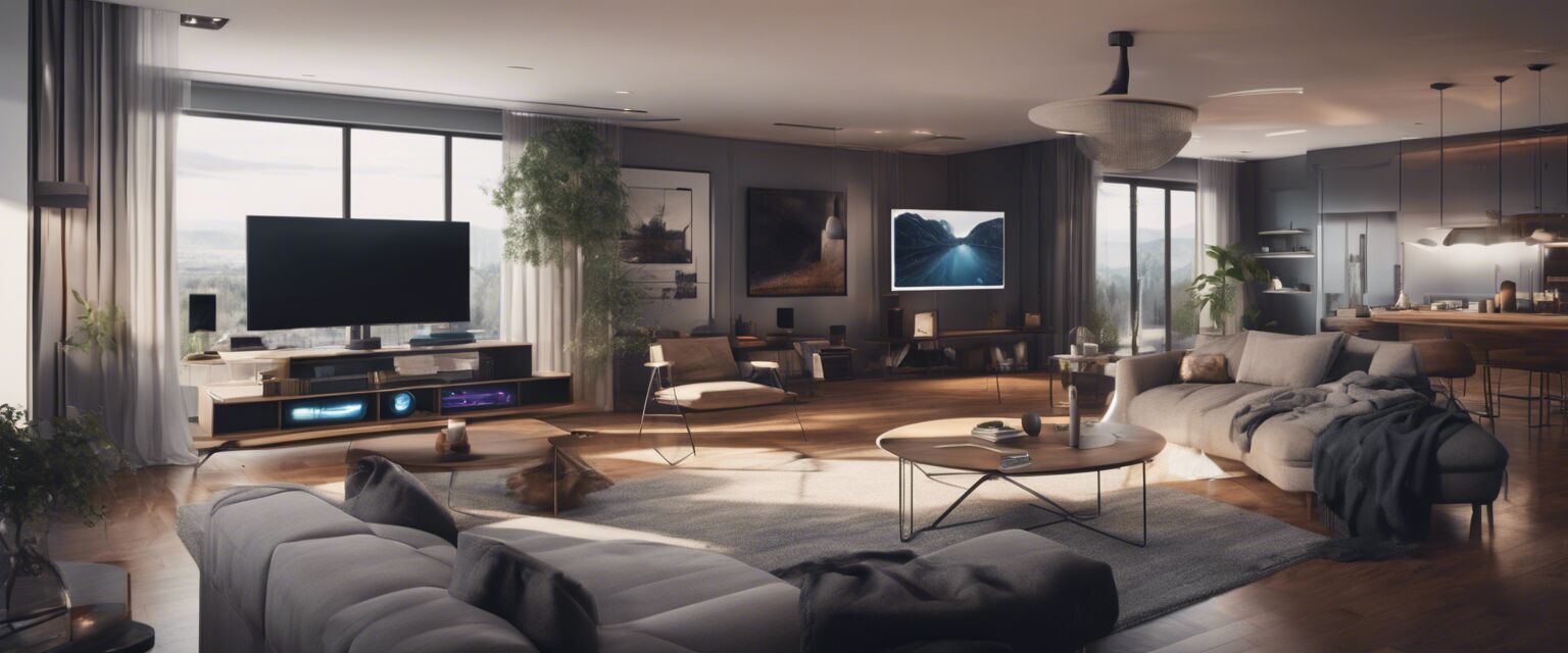 Smart home setup with a central hub